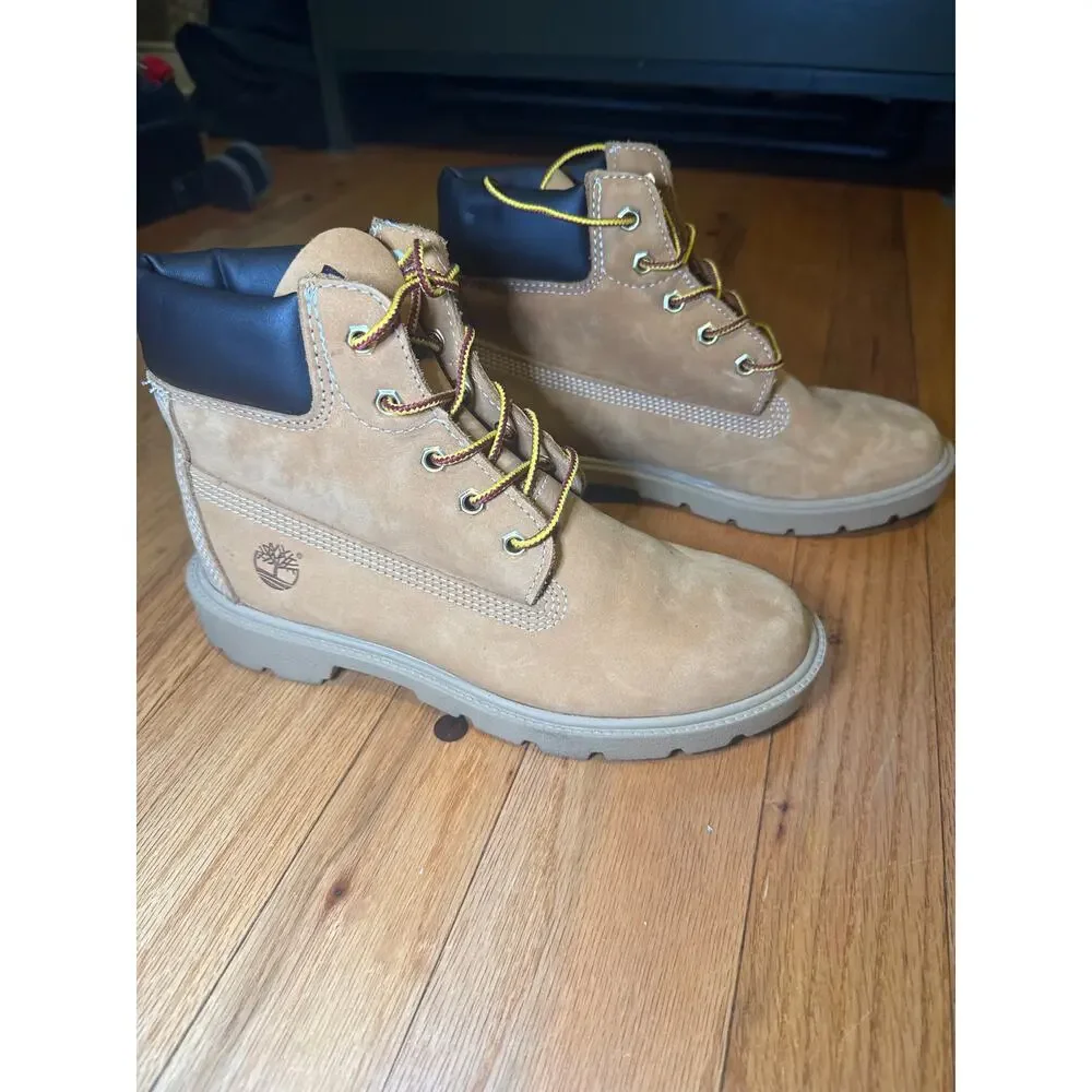 NEW Timberland Classic 6 Inch Boots Youth Sz 4 Wheat Beige Waterproof Jr Kids